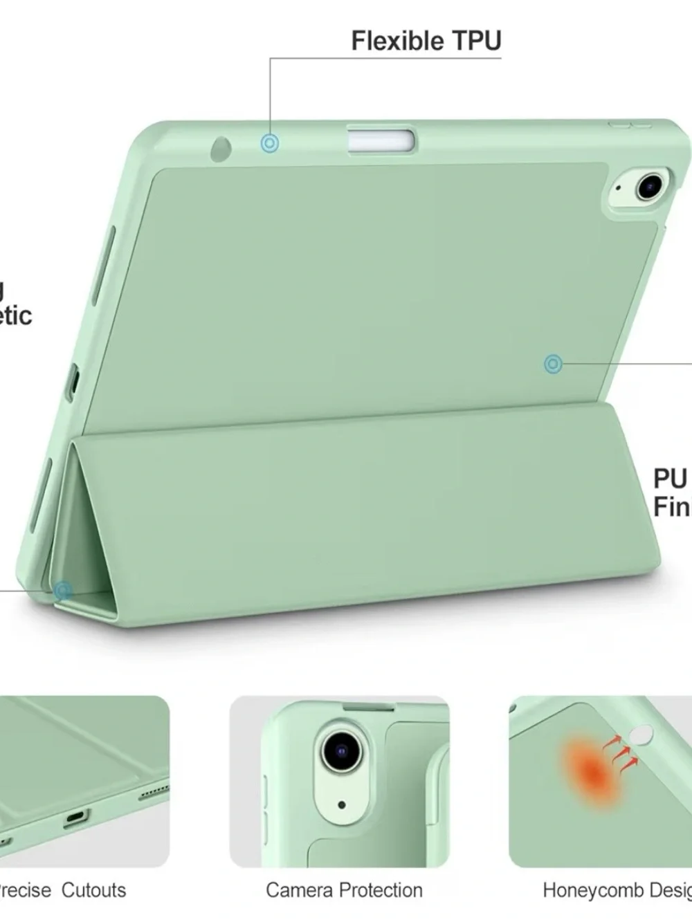 11 inch iPad Case - Matcha Green